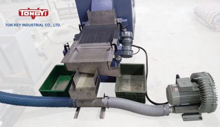 वाइब्रेशन स्क्रीनर + एयर ब्लोअर